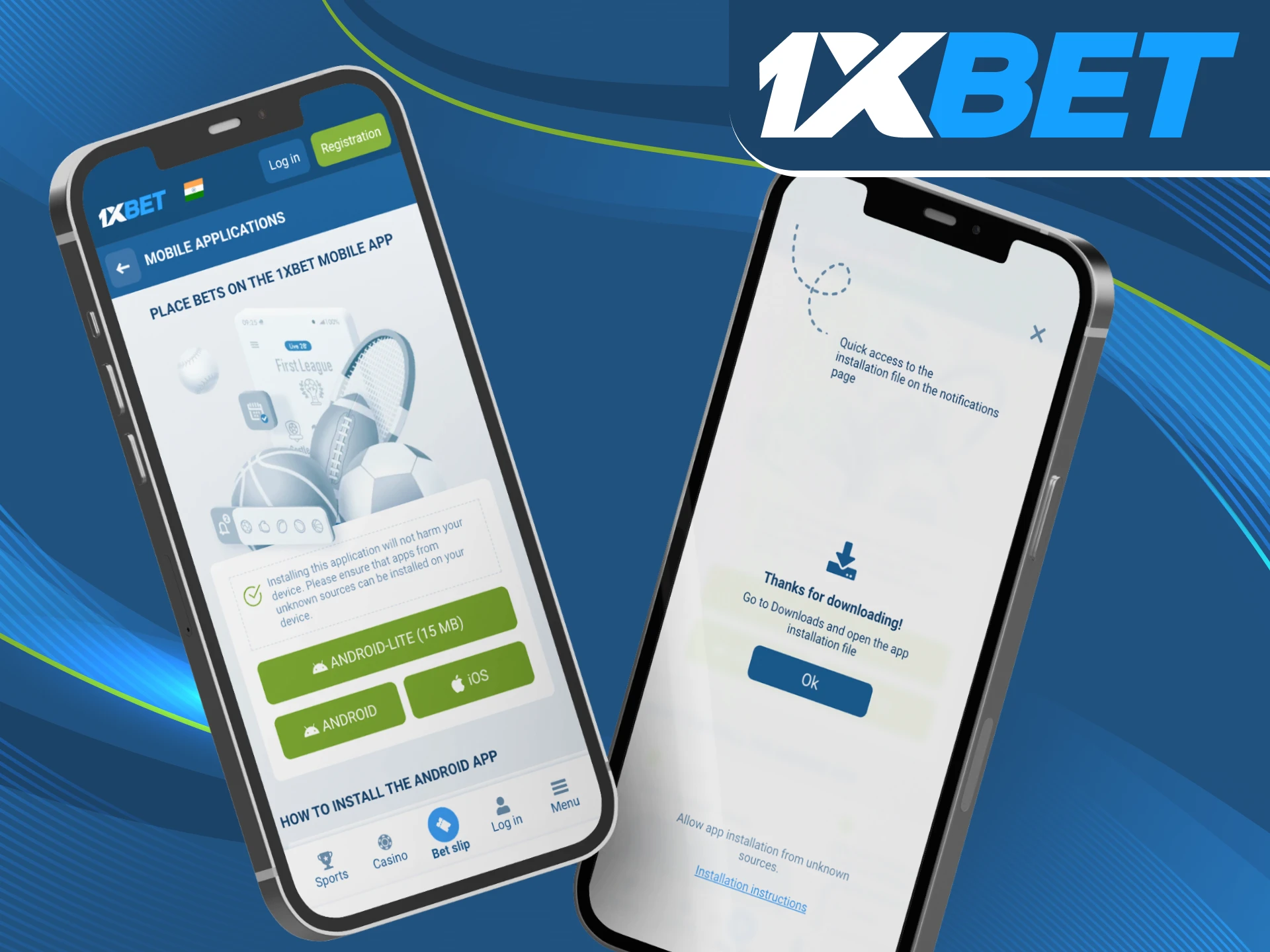 Can I use the old version of the 1xbet online casino app on my phone.