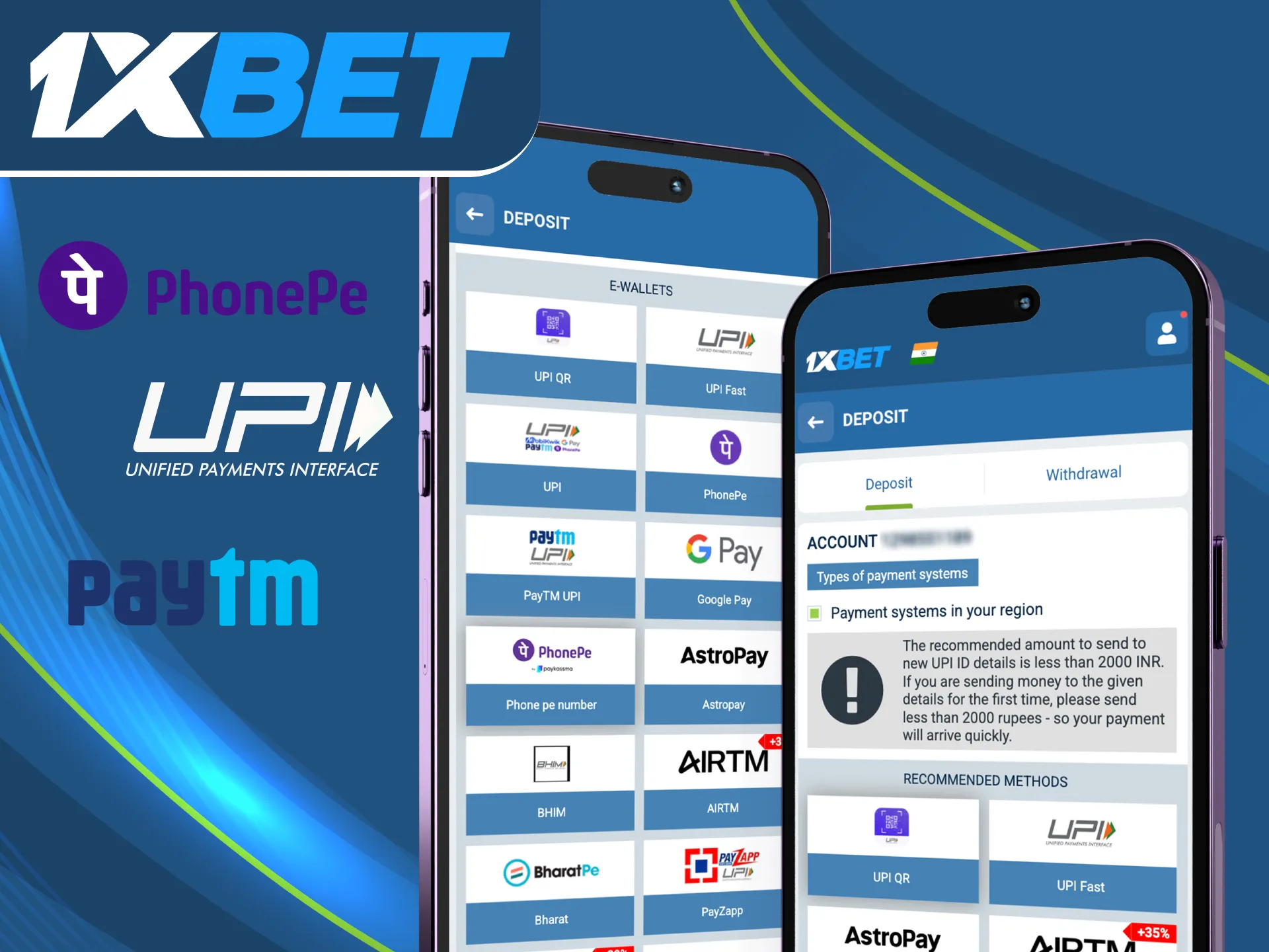 Online casino 1xbet offers players a wide range of payment methods.