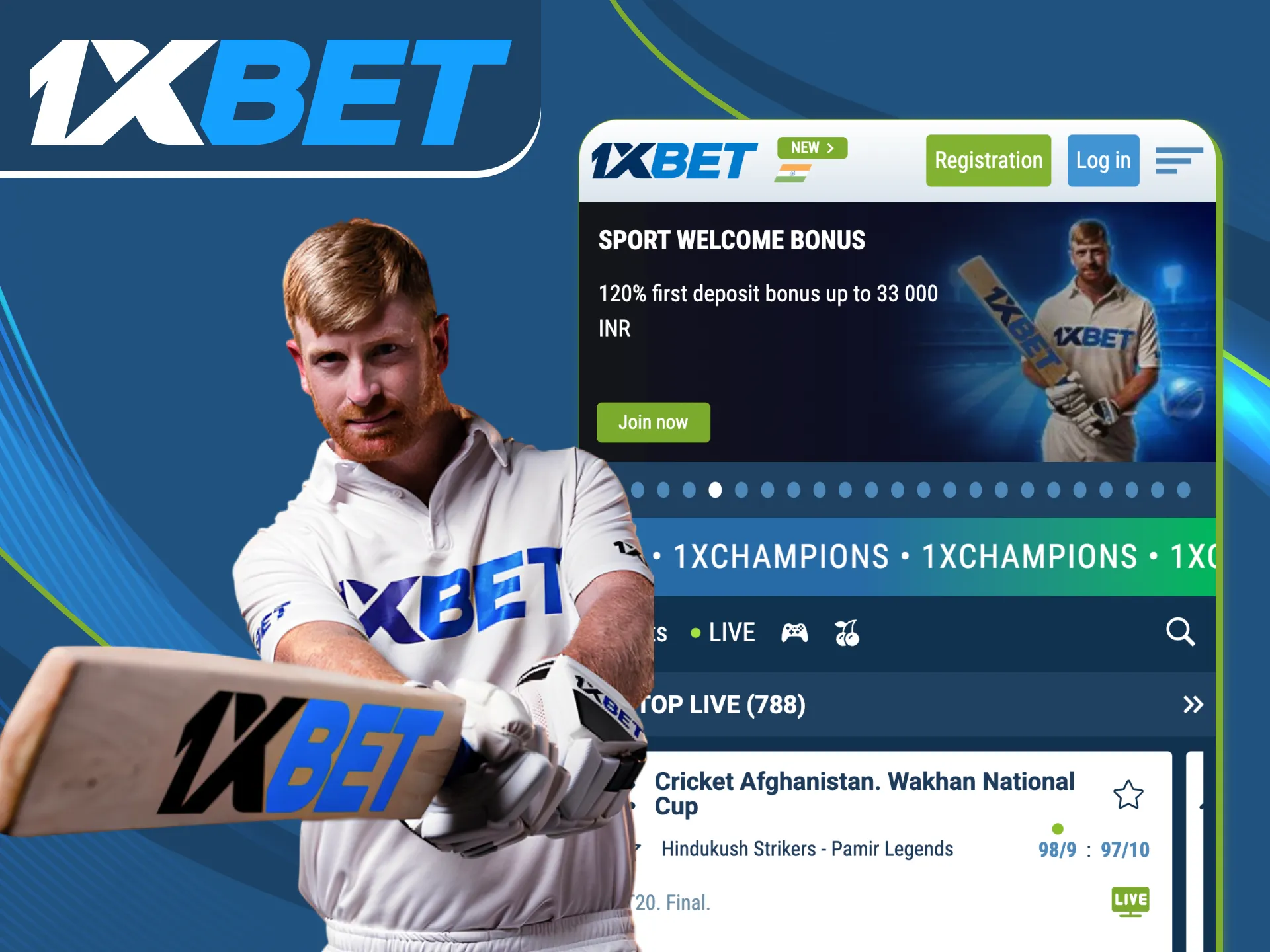Feel the thrill with 1xBet and Heinrich Klaasen.