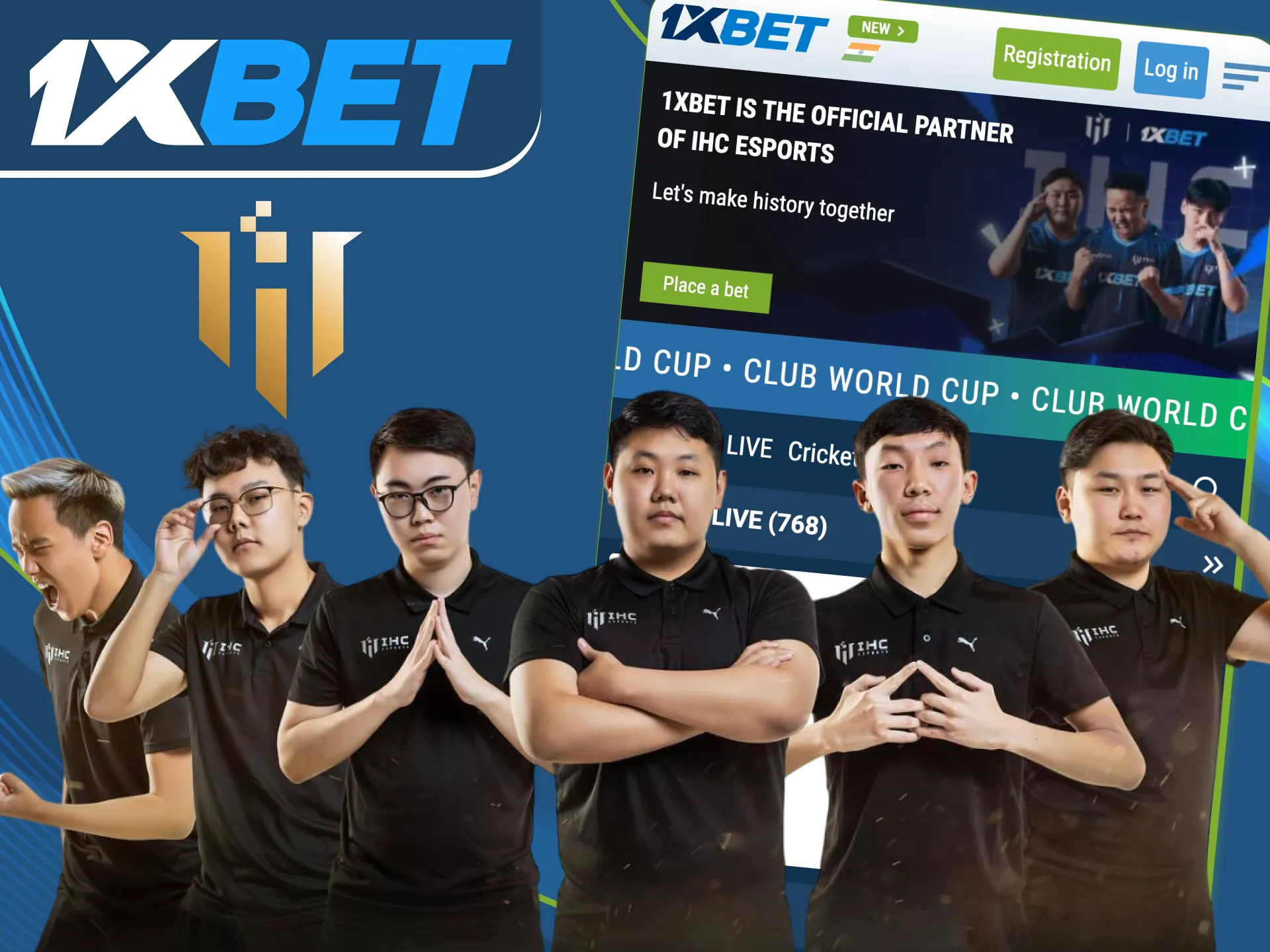 Dominate esports like IHC with 1xBet.